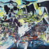 Composition no 51, acrylic on canvas, 36'' x 60''