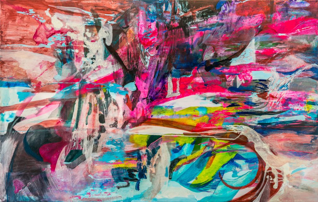 Chaos, abstract painting by Chrissy Cheung
